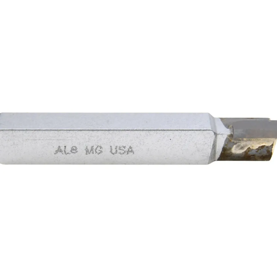 Single Point Tool Bit: AL-8, 1/2" Shank Width, 1/2" Shank Height, Micrograin Solid Carbide Tip, Left Hand