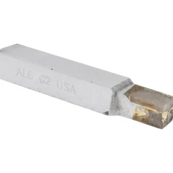 Single Point Tool Bit: AL-6, 3/8" Shank Width, 3/8" Shank Height, C2 Solid Carbide Tip, Left Hand
