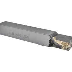 Single Point Tool Bit: AL-8, 1/2" Shank Width, 1/2" Shank Height, K68 Solid Carbide Tip, Left Hand