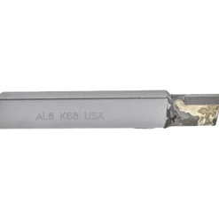 Single Point Tool Bit: AL-8, 1/2" Shank Width, 1/2" Shank Height, K68 Solid Carbide Tip, Left Hand