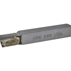 Single Point Tool Bit: AR-6, 3/8" Shank Width, 3/8" Shank Height, K68 Solid Carbide Tip, Right Hand