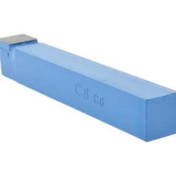 Single Point Tool Bit: C-8, 1/2" Shank Width, 1/2" Shank Height, C6 Solid Carbide Tip, Neutral