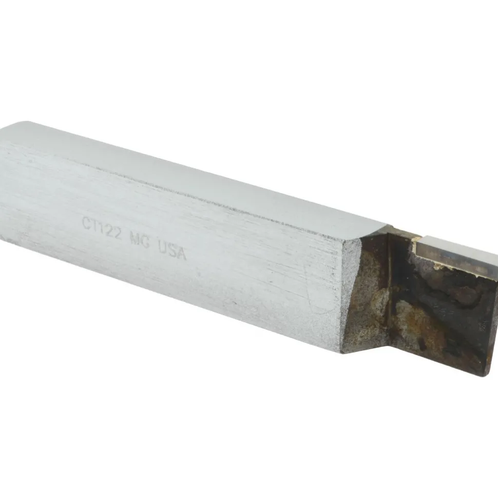 Single Point Tool Bit: CT-122, 1/2" Shank Width, 1" Shank Height, Solid Carbide Tip, Right Hand