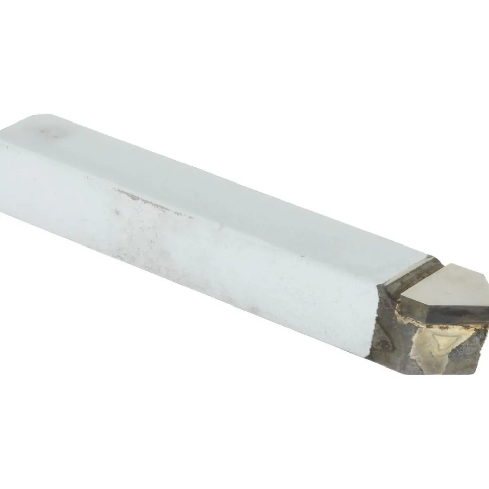 Single Point Tool Bit: D-8, 1/2" Shank Width, 1/2" Shank Height, Micrograin Solid Carbide Tip, Neutral