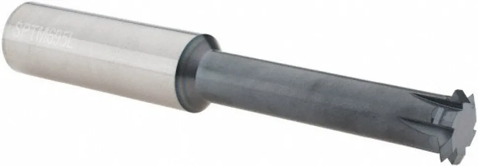 Single Profile Thread Mill: 7/8-8 to 7/8-24, 8 to 24 TPI, Internal & External, 6 Flutes, Solid Carbide