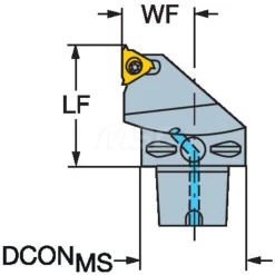 Size C4, 50mm Head Length, 27mm Ctr to Cutting Edge, Right Hand External Modular Threading Cutting Unit Head
