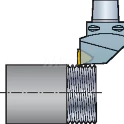 Size C4, 50mm Head Length, 27mm Ctr to Cutting Edge, Right Hand External Modular Threading Cutting Unit Head