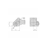 Size KM20, 30mm Head Length, 12.5mm Ctr to Cutting Edge, Right Hand External Modular Threading Cutting Unit Head