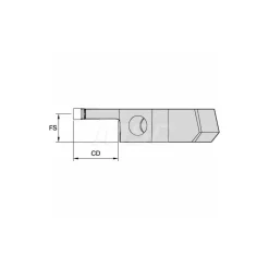 Size 50, 22mm Max Depth, 3mm Max Width, Left Hand Modular Cutoff Cutting Unit Head