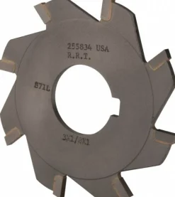 Slitting & Slotting Saw: 3" Dia, 1/8" Thick, 1" Arbor Hole, 8 Teeth, Carbide Tipped