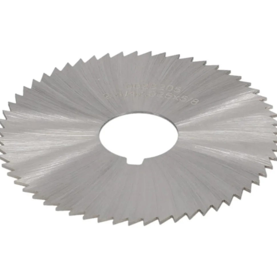Slitting & Slotting Saw: 2-1/4" Dia, 0.0250" Thick, 5/8" Arbor Hole, 60 Teeth, High Speed Steel