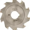 Slitting & Slotting Saw: 4" Dia, 3/32" Thick, 1" Arbor Hole, 10 Teeth, Carbide Tipped