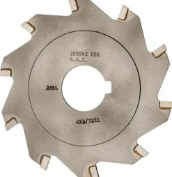 Slitting & Slotting Saw: 4" Dia, 3/32" Thick, 1" Arbor Hole, 10 Teeth, Carbide Tipped