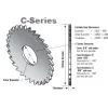 Slitting & Slotting Saw: 4" Dia, 0.0468" Thick, 36 Teeth, Solid Carbide