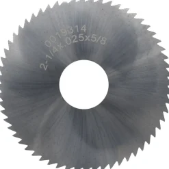 Slitting & Slotting Saw: 2-1/4" Dia, 0.0250" Thick, 5/8" Arbor Hole, 60 Teeth, Solid Carbide