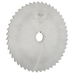 Slitting & Slotting Saw: 8" Dia, 3/16" Thick, 1" Arbor Hole, 48 Teeth, High Speed Steel