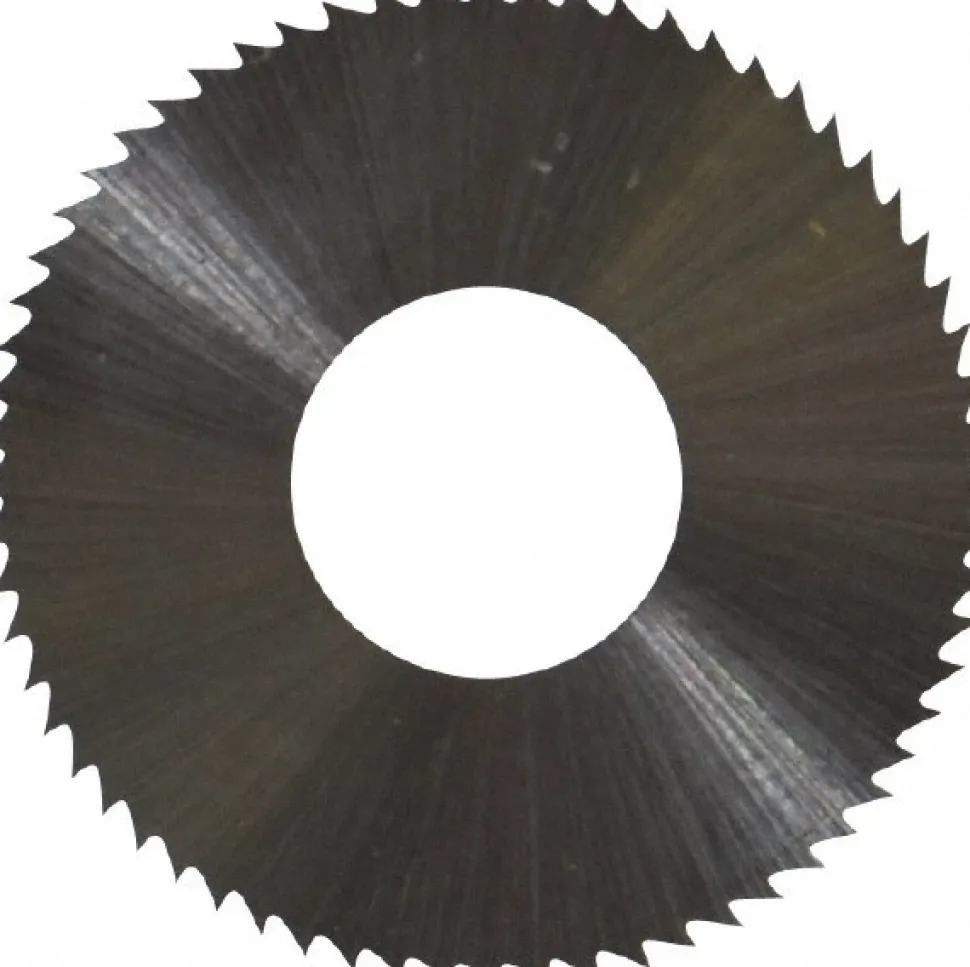 Slitting & Slotting Saw: 1" Dia, 0.0180" Thick, 3/8" Arbor Hole, 64 Teeth, High Speed Steel