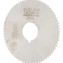 Slitting & Slotting Saw: 2-3/4" Dia, 0.0060" Thick, 3/4" Arbor Hole, 72 Teeth, High Speed Steel