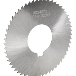 Slitting & Slotting Saw: 2-3/4" Dia, 0.0250" Thick, 1" Arbor Hole, 56 Teeth, High Speed Steel