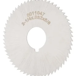 Slitting & Slotting Saw: 2-1/4" Dia, 0.0320" Thick, 5/8" Arbor Hole, 60 Teeth, High Speed Steel