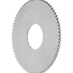 Slitting & Slotting Saw: 3" Dia, 0.0781" Thick, 1" Arbor Hole, 72 Teeth, Solid Carbide