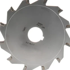 Slitting & Slotting Saw: 5" Dia, 1/8" Thick, 1" Arbor Hole, 12 Teeth, Carbide Tipped