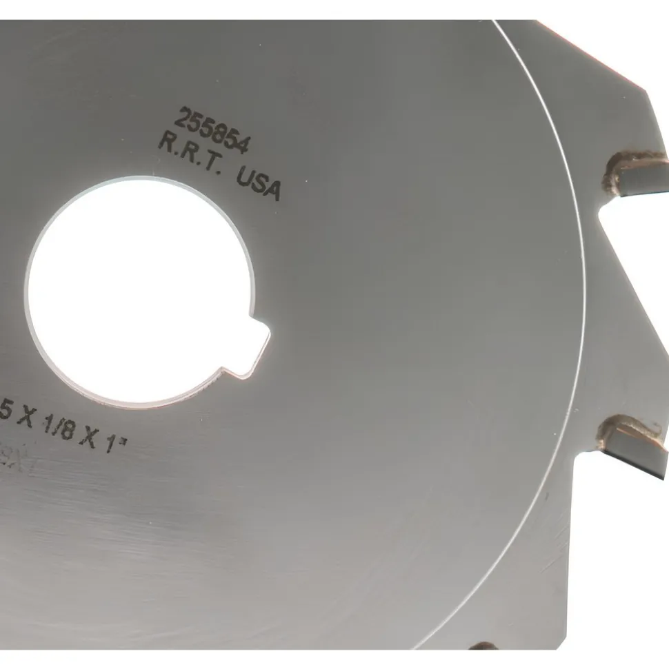 Slitting & Slotting Saw: 5" Dia, 1/8" Thick, 1" Arbor Hole, 12 Teeth, Carbide Tipped
