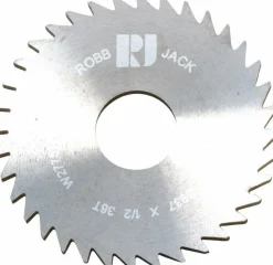 Slitting & Slotting Saw: 1-3/4" Dia, 0.0937" Thick, 1/2" Arbor Hole, 36 Teeth, Solid Carbide