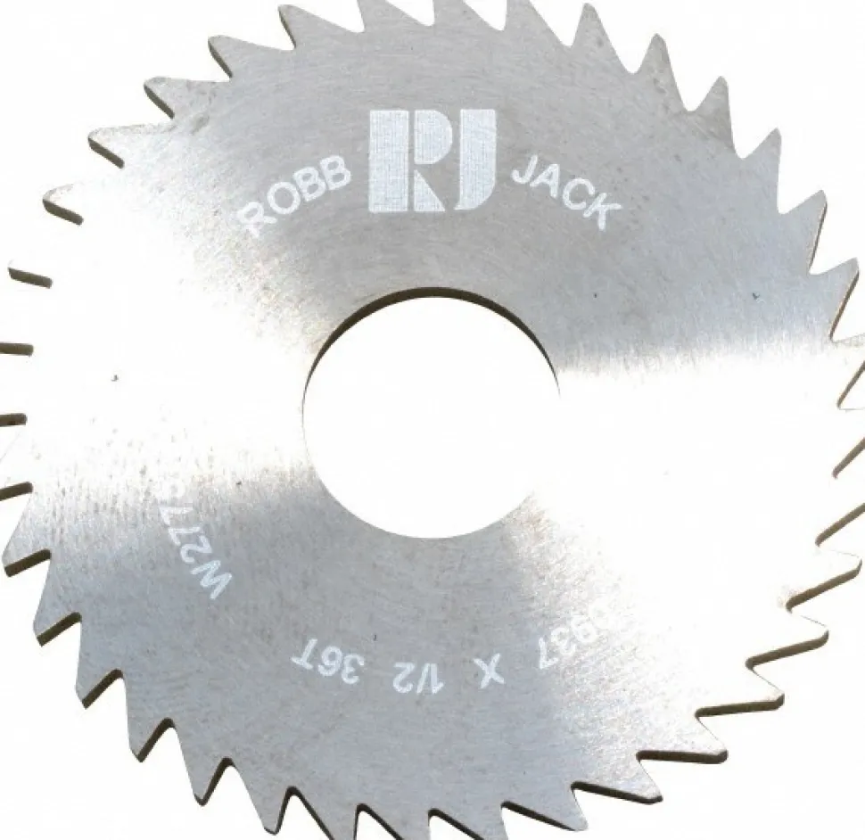 Slitting & Slotting Saw: 1-3/4" Dia, 0.0937" Thick, 1/2" Arbor Hole, 36 Teeth, Solid Carbide