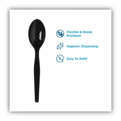 SmartStock Plastic Cutlery Refill, Spoons, 6