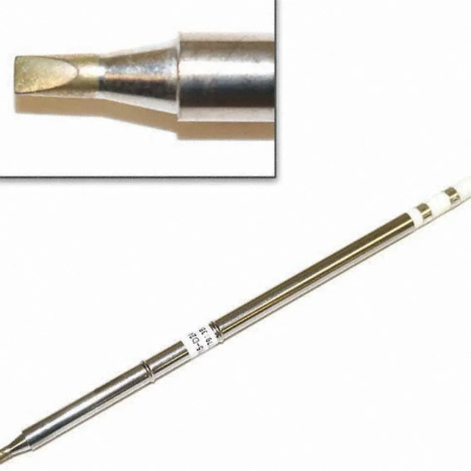 Soldering Iron Chisel Tip: 0.09" Point Width