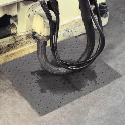 Sorbent Mat: For Oils, Coolants, Solvents, Water & Universal Use, Heavy Weight, 20" Long, 15.0000" Wide, 22 gal, Gray, Perforated