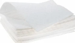 Sorbent Pads: For Oil Only, 15.0000" Wide, 19" Long, 30 gal, White