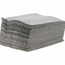 Sorbent Pads: For Universal Use, 15.0000" Wide, 17" Long, 20.5 gal, Gray