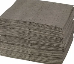 Sorbent Pads: For Universal Use, 15.0000" Wide, 19" Long, 25 gal, Gray