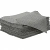 Sorbent Pads: For Universal Use, 15.0000" Wide, 18" Long, 19.45 gal, Gray