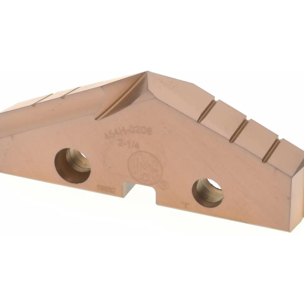 Spade Drill Insert: 2-1/4" Dia, Seat Size 4, Cobalt, 132 deg Point