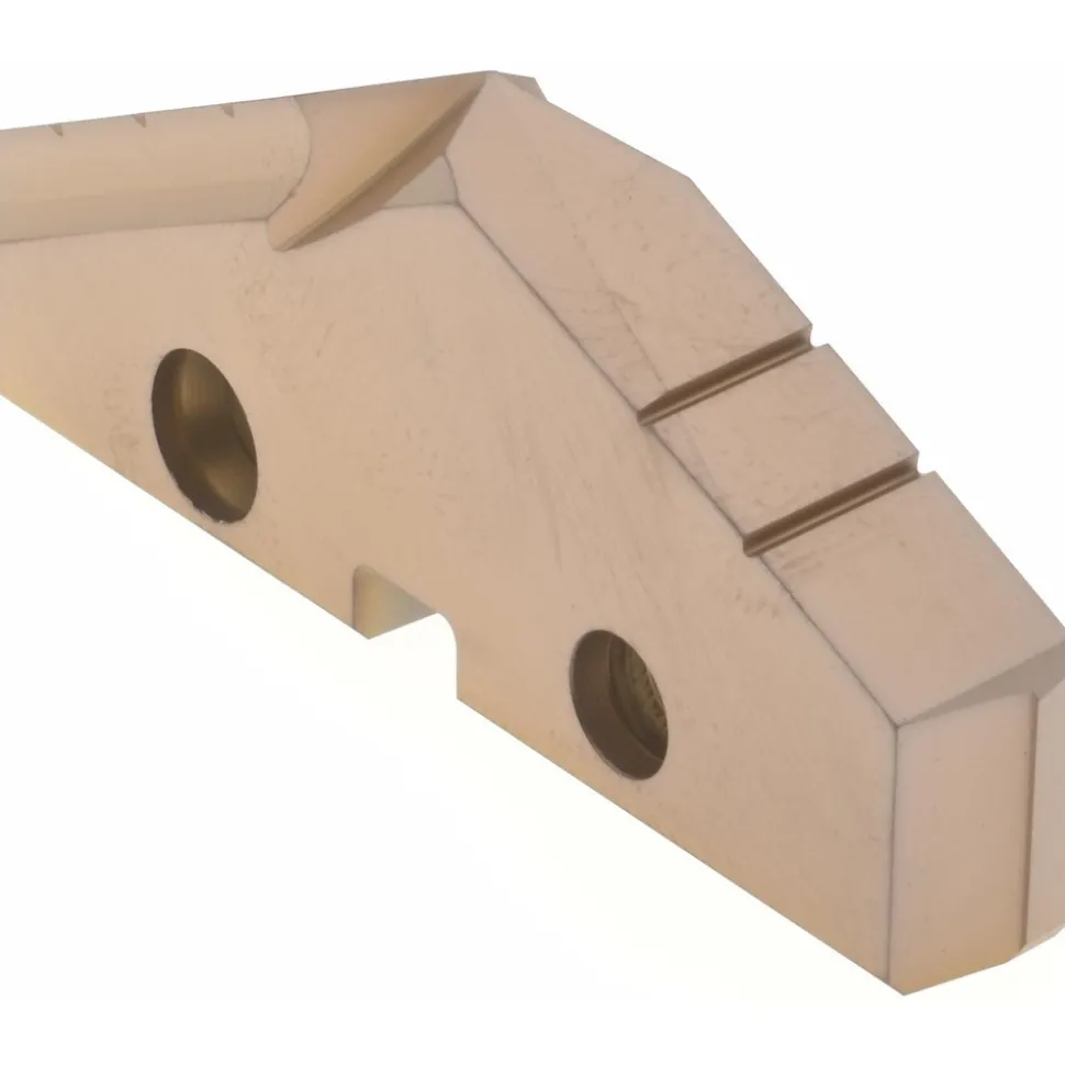 Spade Drill Insert: 2-1/4" Dia, Seat Size 4, Cobalt, 132 deg Point