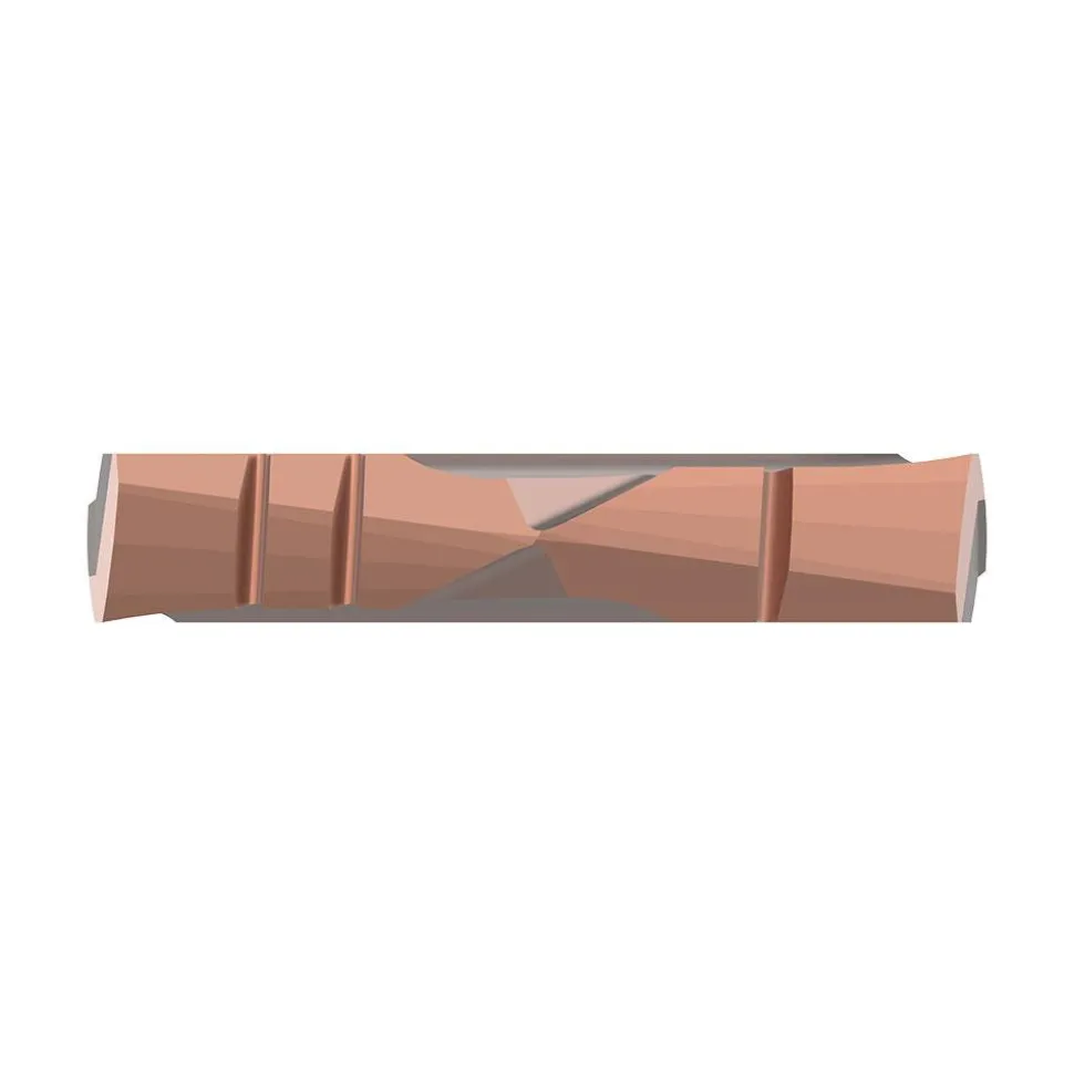 Spade Drill Insert: 1-1/16" Dia, Seat Size 2, Cobalt, 132 deg Point