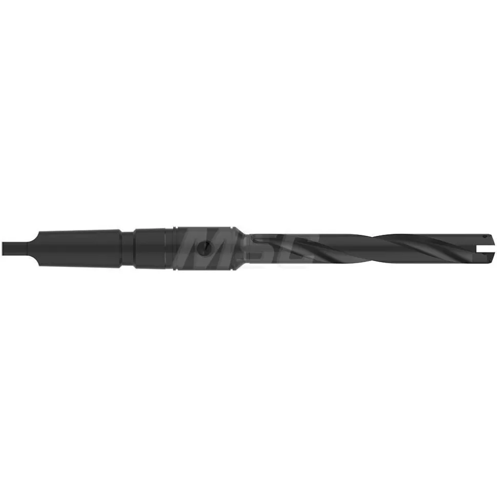 Spade Drill: 45/64 to 15/16" Dia, 4-3/4" Max Depth, Helical Flute