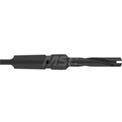 Spade Drill: 9/16 to 9/16" Dia, 2-1/2" Max Depth, Helical Flute
