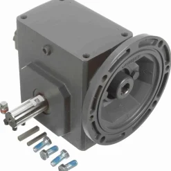 Speed Reducer: C-Face, 2.06" Center to Center Shaft, 15:1, 3/4 hp Max Input, Worm Gear