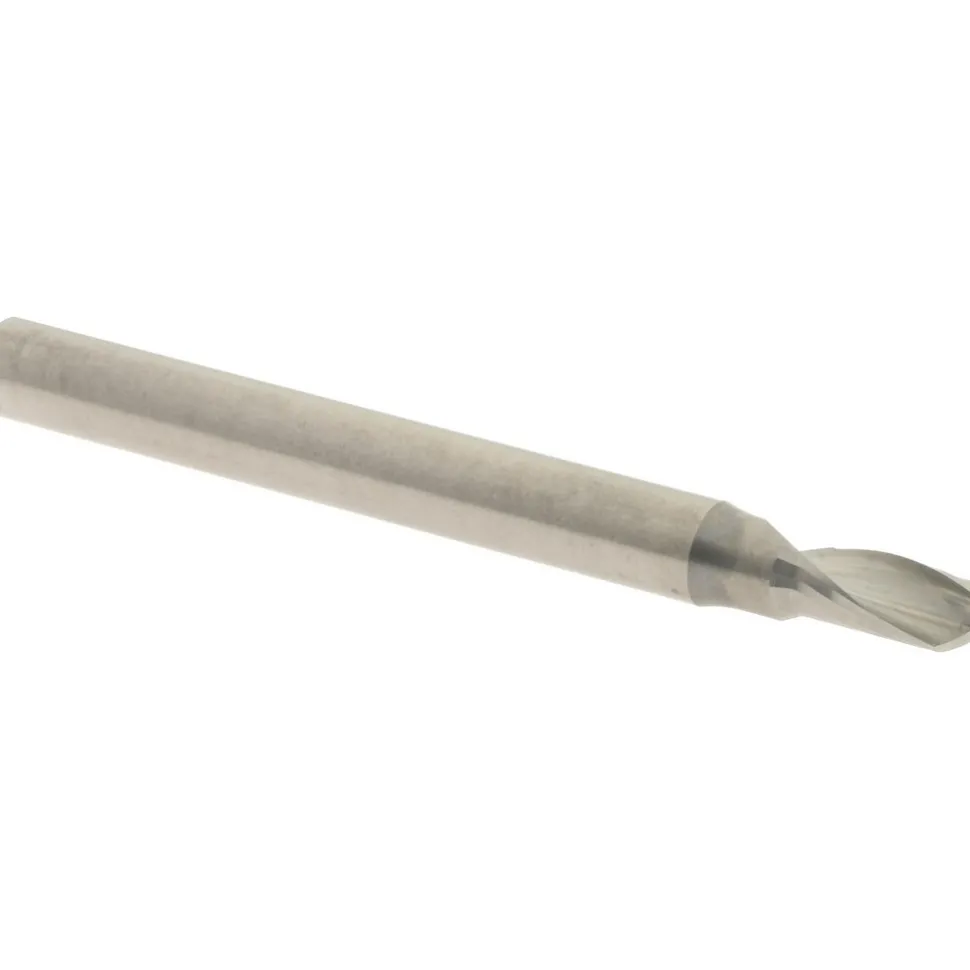 Spiral Router Bit: 5/32" Dia, 5/16" LOC, 3/16" Shank Dia, 1 Flute, Upcut