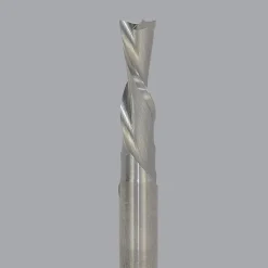 Spiral Router Bit: 9/32" Dia, 1" LOC, 5/16" Shank Dia, 2 Flute, Downcut