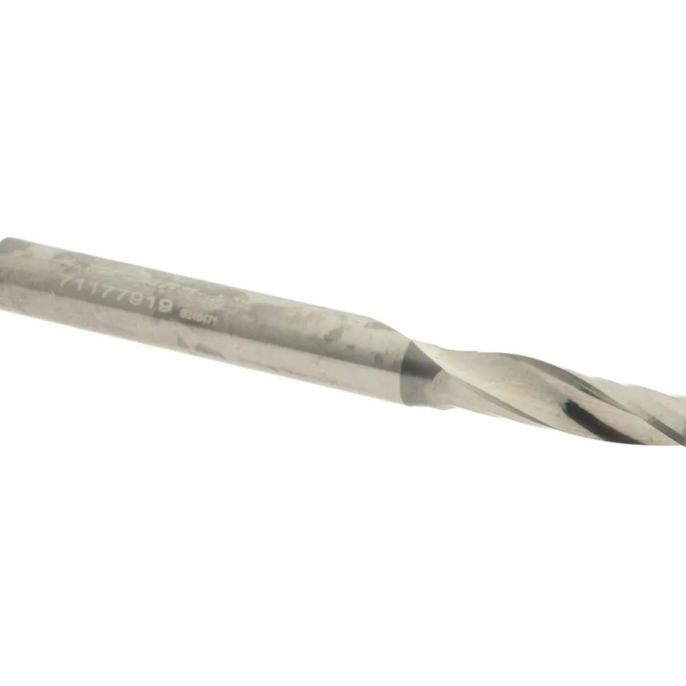 Spiral Router Bit: 7/32" Dia, 3/4" LOC, 1/4" Shank Dia, 1 Flute, Upcut