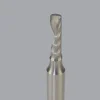 Spiral Router Bit: 5/32" Dia, 9/16" LOC, 1/4" Shank Dia, 1 Flute, Upcut