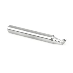 Spiral Router Bit: 1/4" Dia, 3/8" LOC, 1/4" Shank Dia, 1 Flute, Upcut