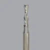 Spiral Router Bit: 3/16" Dia, 3/4" LOC, 1/4" Shank Dia, 2 Flute, Downcut