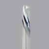Spiral Router Bit: 1/4" Dia, 3/4" LOC, 1/4" Shank Dia, 1 Flute, Downcut