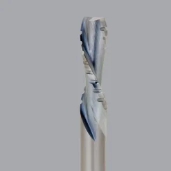 Spiral Router Bit: 3/8" Dia, 1-1/8" LOC, 3/8" Shank Dia, 2 Flute, Downcut
